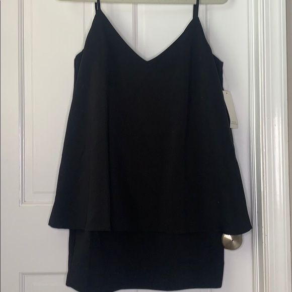 TOBI Black V-neck dress. - Picture 1 of 5